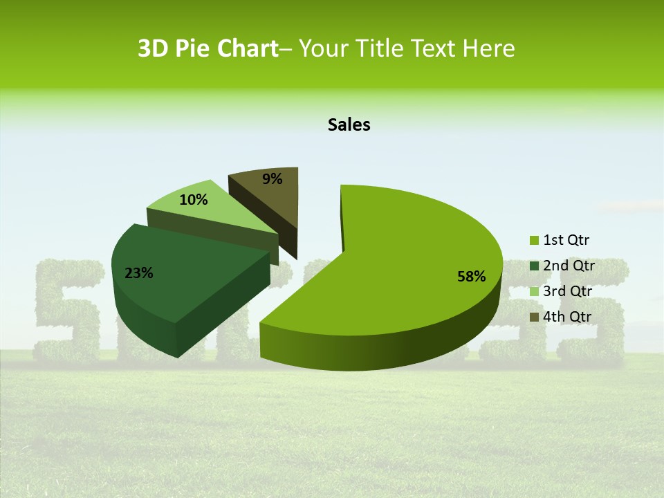 Hill Cleared Garden PowerPoint Template