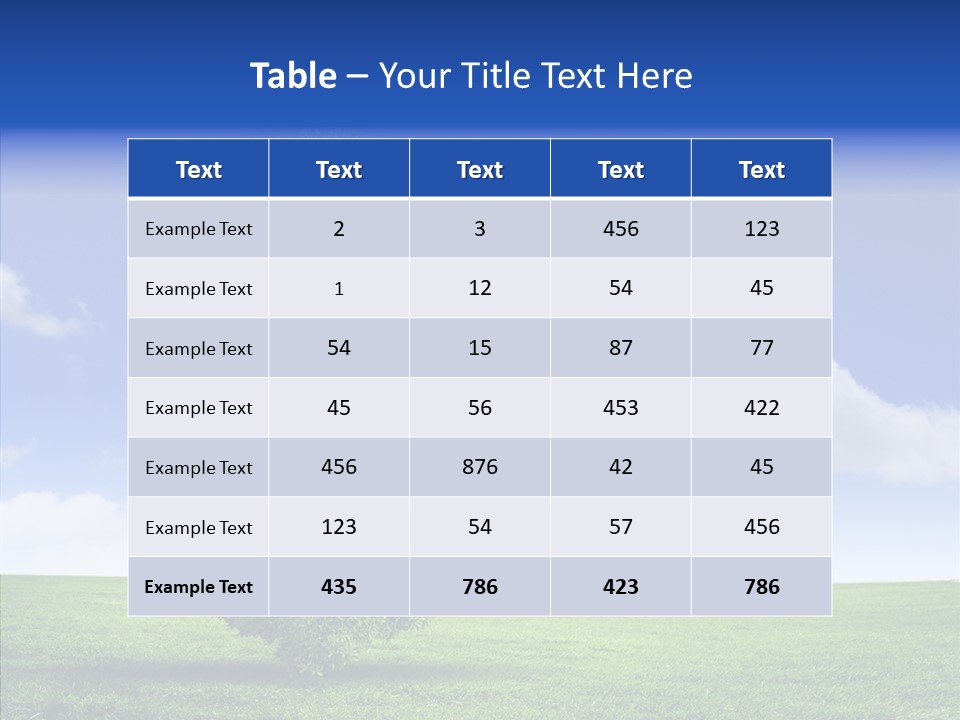 Goal Ecology Sport PowerPoint Template