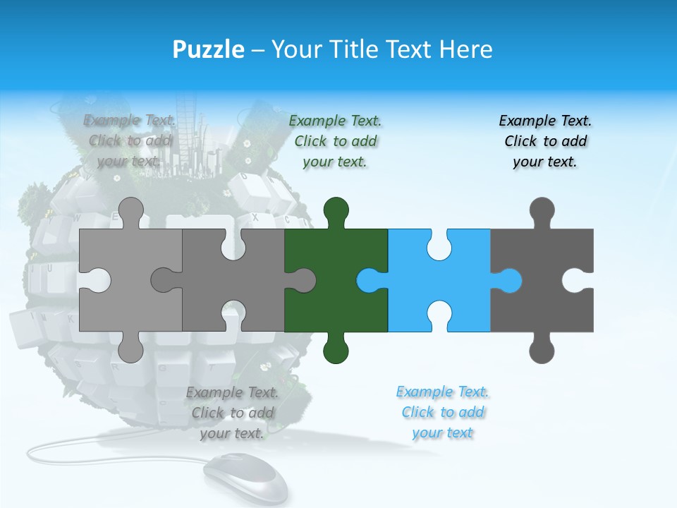 Sky Landscape Letter PowerPoint Template