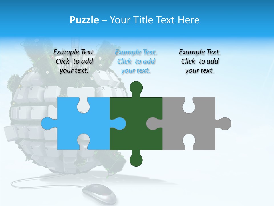 Sky Landscape Letter PowerPoint Template