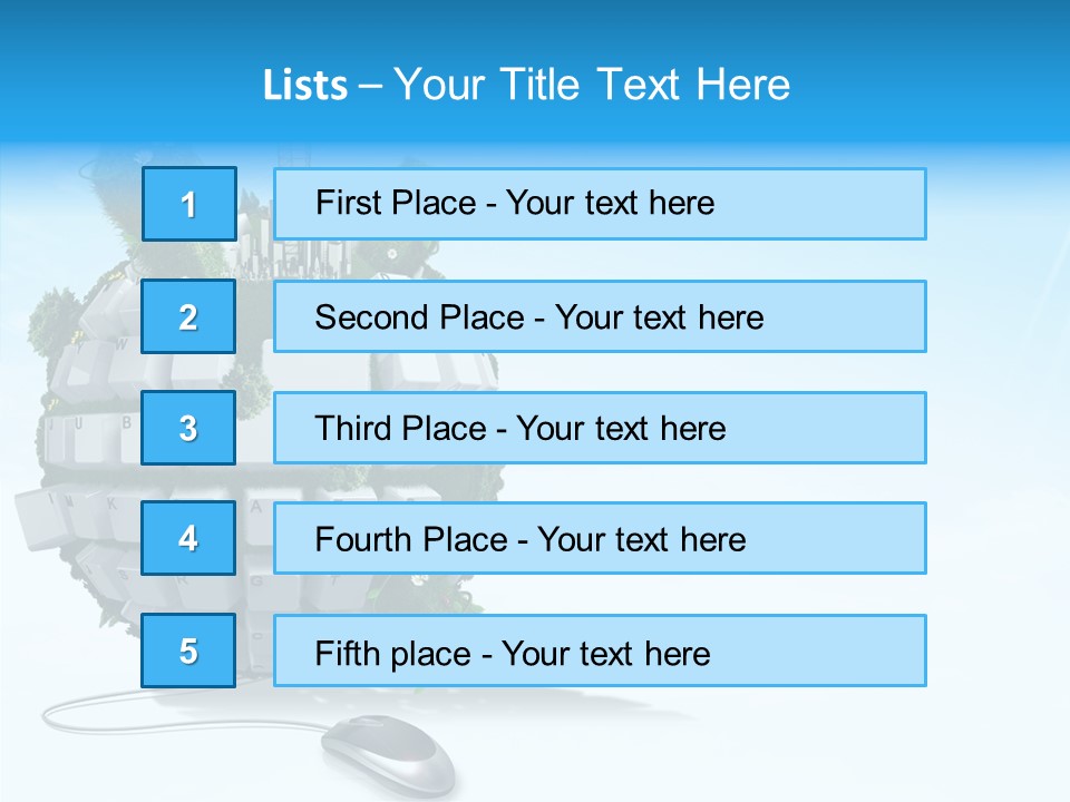 Sky Landscape Letter PowerPoint Template