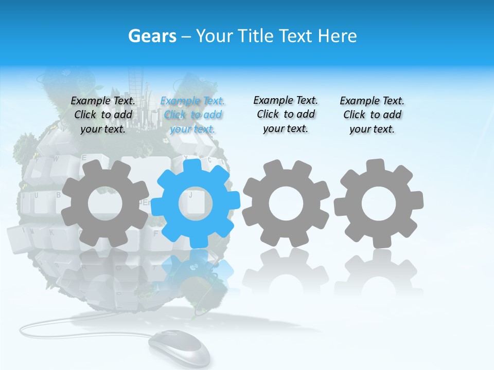 Sky Landscape Letter PowerPoint Template