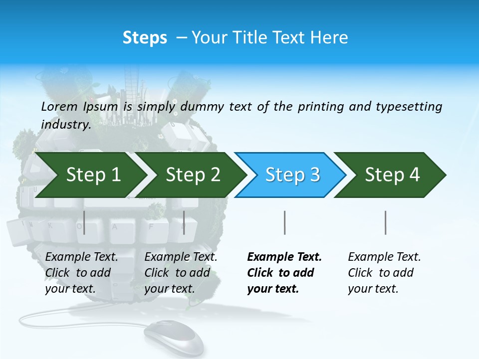 Sky Landscape Letter PowerPoint Template