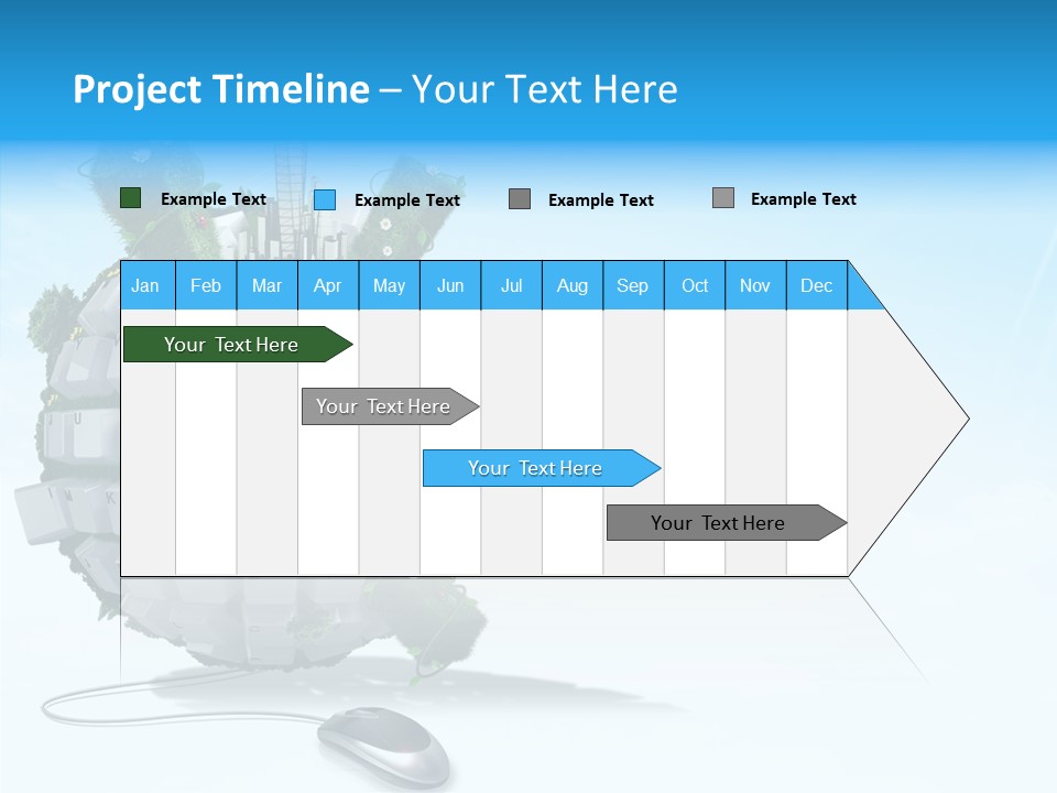 Sky Landscape Letter PowerPoint Template