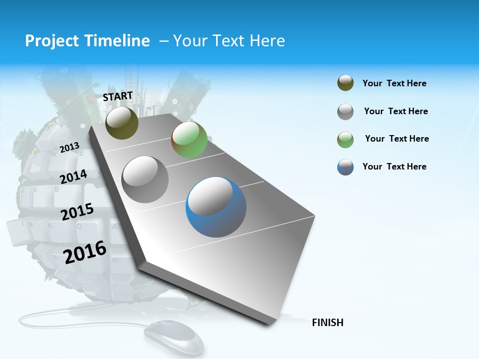 Sky Landscape Letter PowerPoint Template