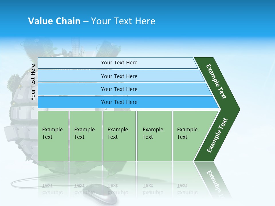 Sky Landscape Letter PowerPoint Template