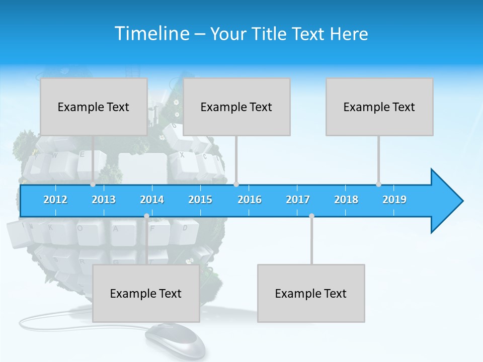 Sky Landscape Letter PowerPoint Template