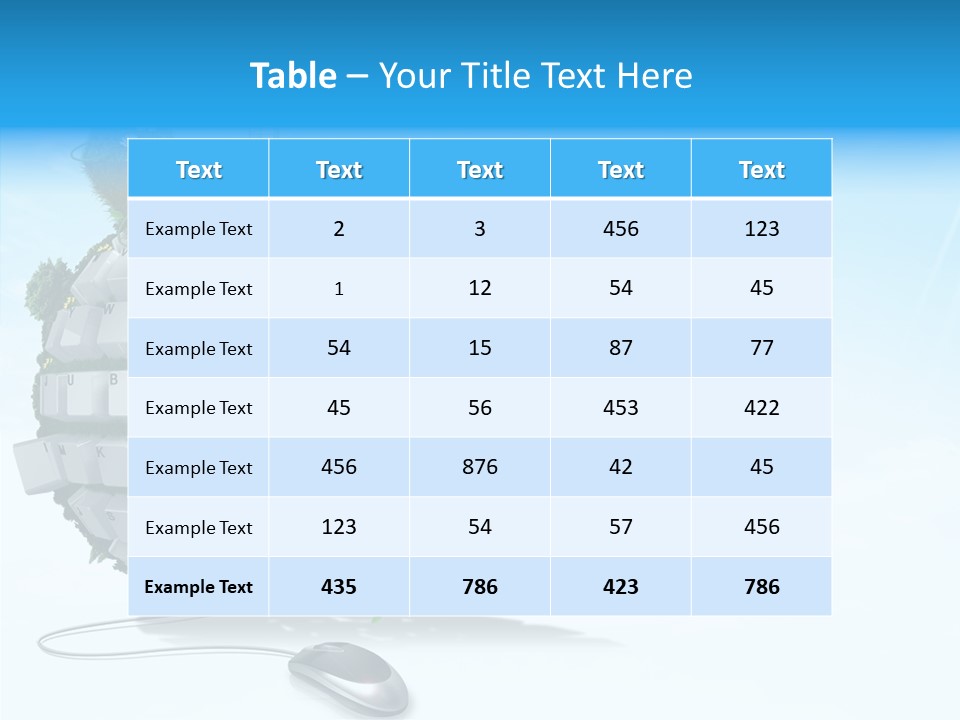 Sky Landscape Letter PowerPoint Template