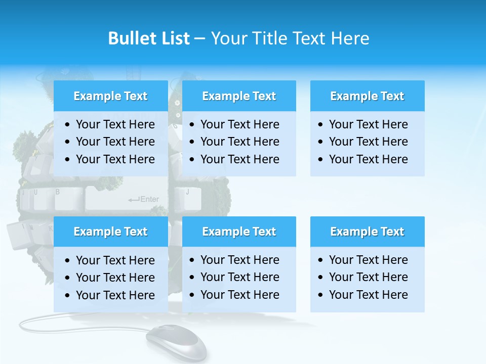 Sky Landscape Letter PowerPoint Template