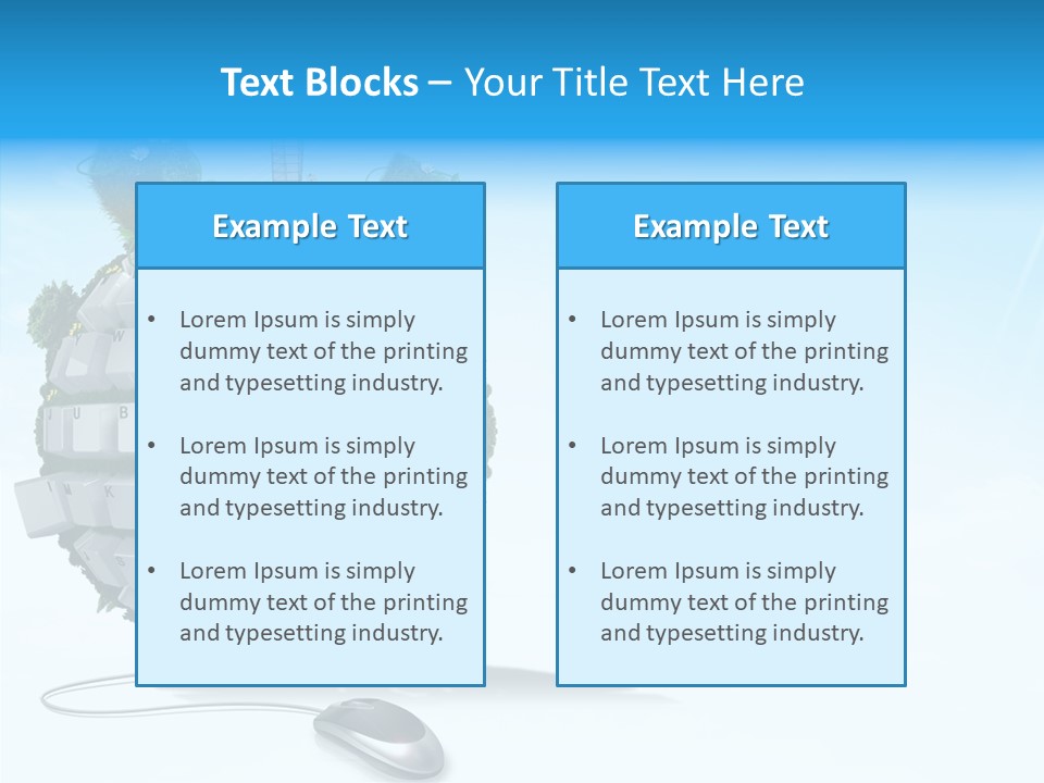Sky Landscape Letter PowerPoint Template