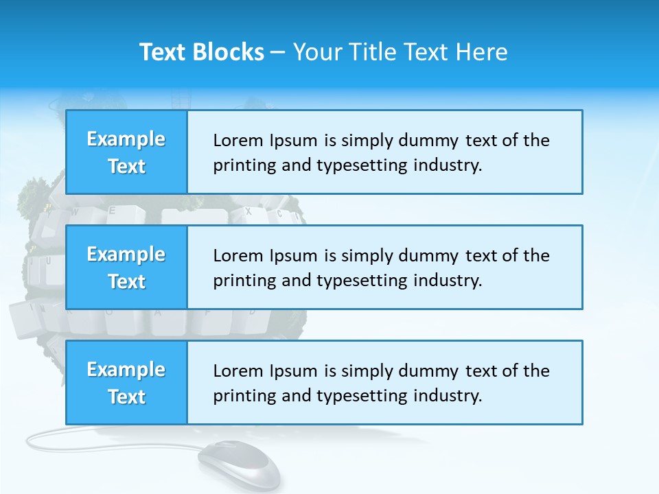 Sky Landscape Letter PowerPoint Template