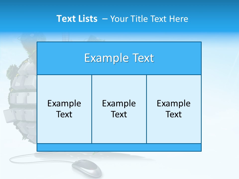 Sky Landscape Letter PowerPoint Template