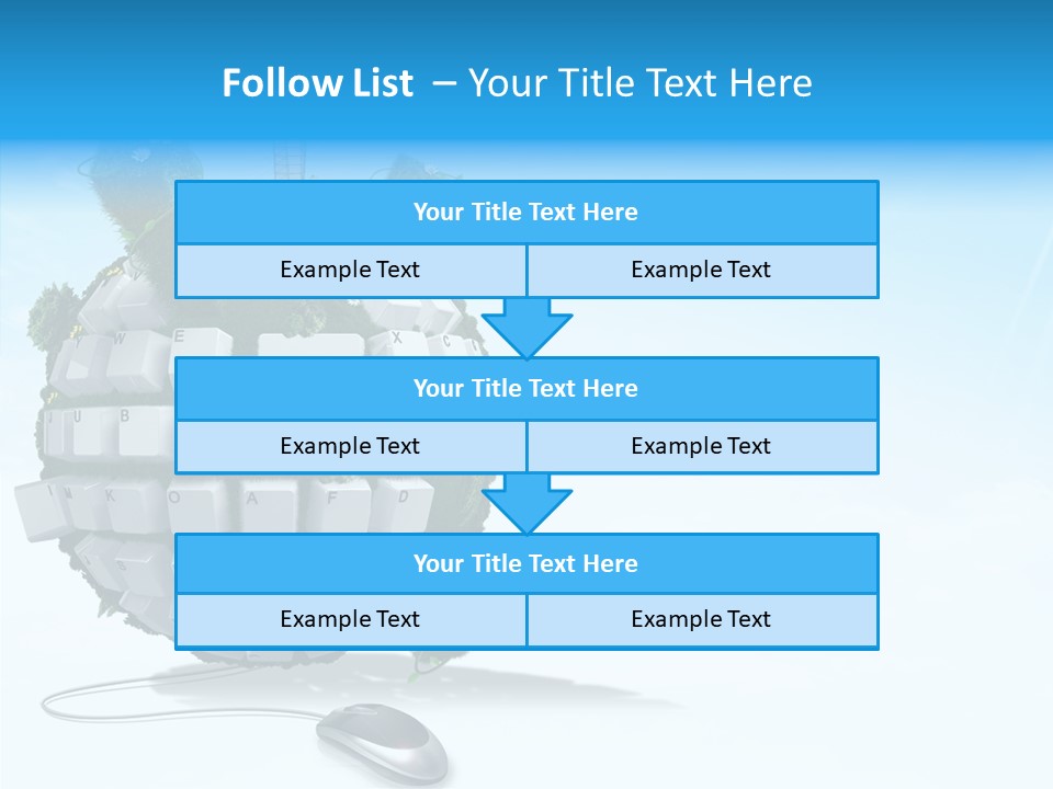 Sky Landscape Letter PowerPoint Template