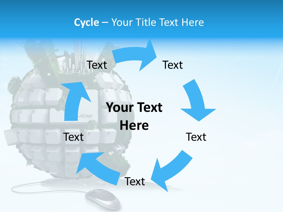 Sky Landscape Letter PowerPoint Template