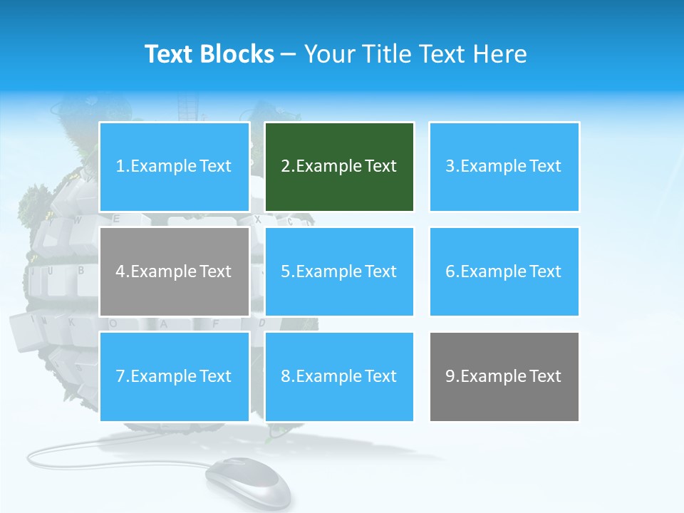 Sky Landscape Letter PowerPoint Template