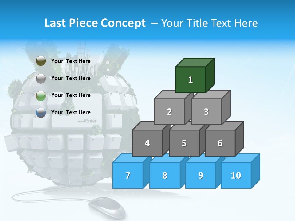 Sky Landscape Letter PowerPoint Template
