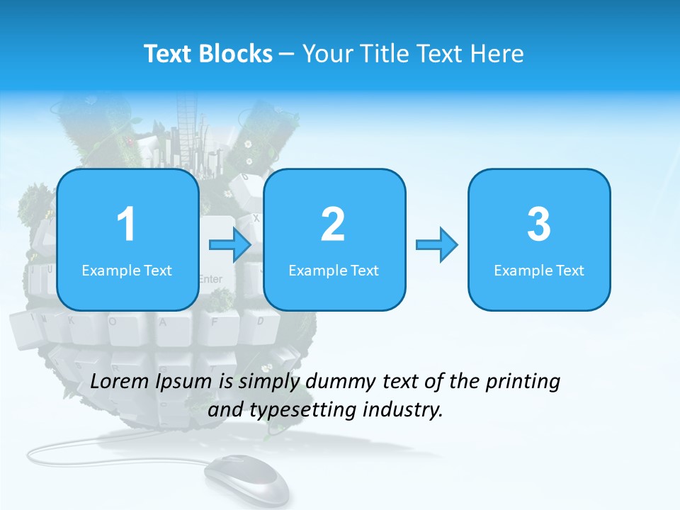 Sky Landscape Letter PowerPoint Template