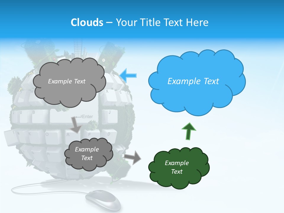 Sky Landscape Letter PowerPoint Template