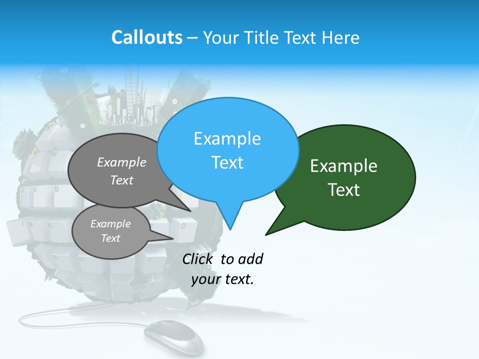 Sky Landscape Letter PowerPoint Template