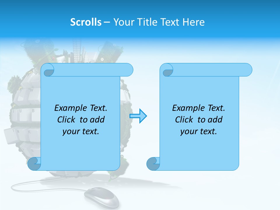 Sky Landscape Letter PowerPoint Template