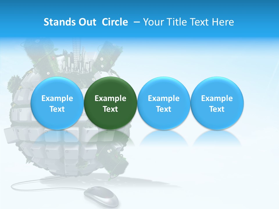 Sky Landscape Letter PowerPoint Template