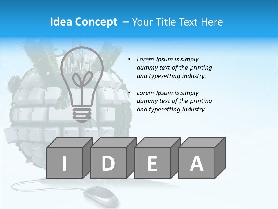 Sky Landscape Letter PowerPoint Template