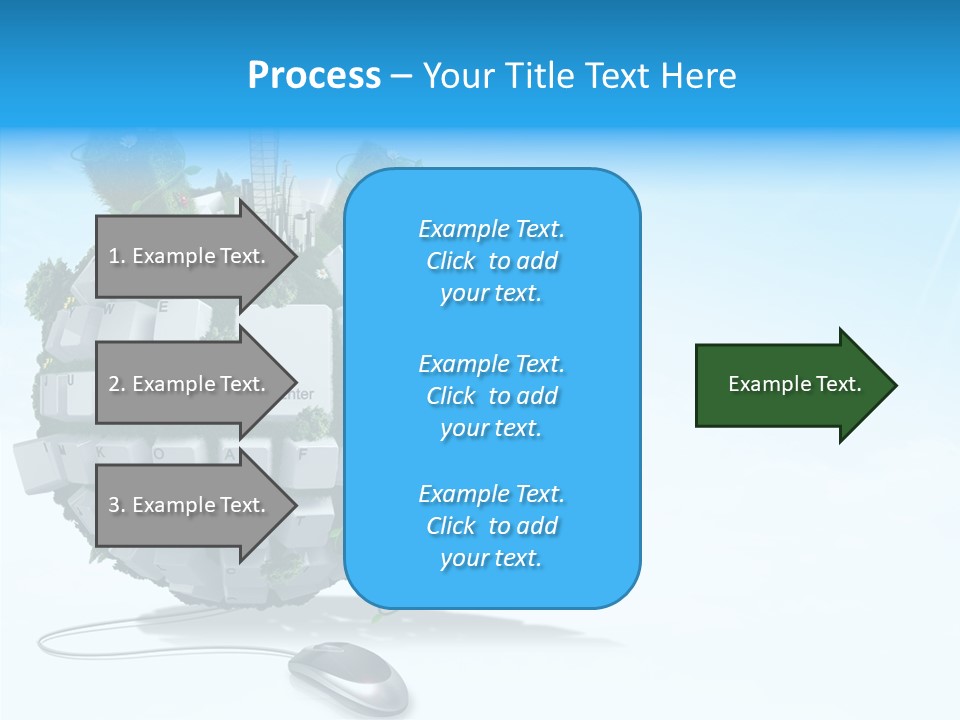 Sky Landscape Letter PowerPoint Template