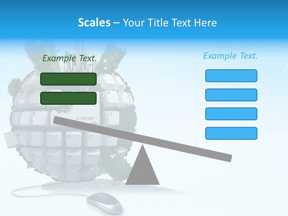 Sky Landscape Letter PowerPoint Template