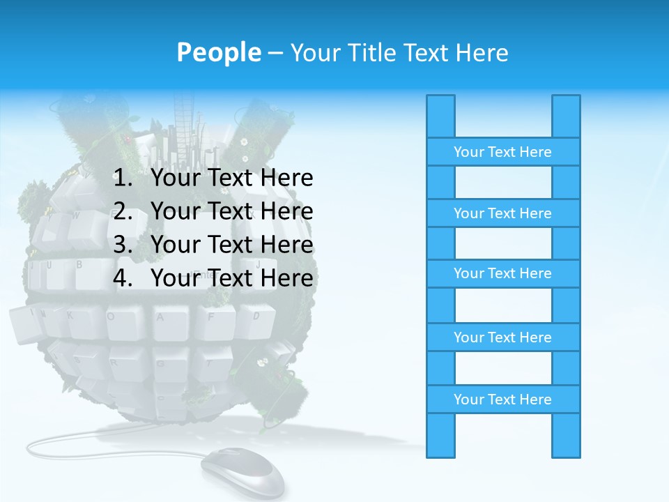 Sky Landscape Letter PowerPoint Template