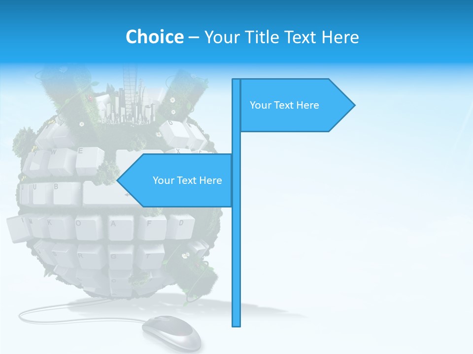 Sky Landscape Letter PowerPoint Template
