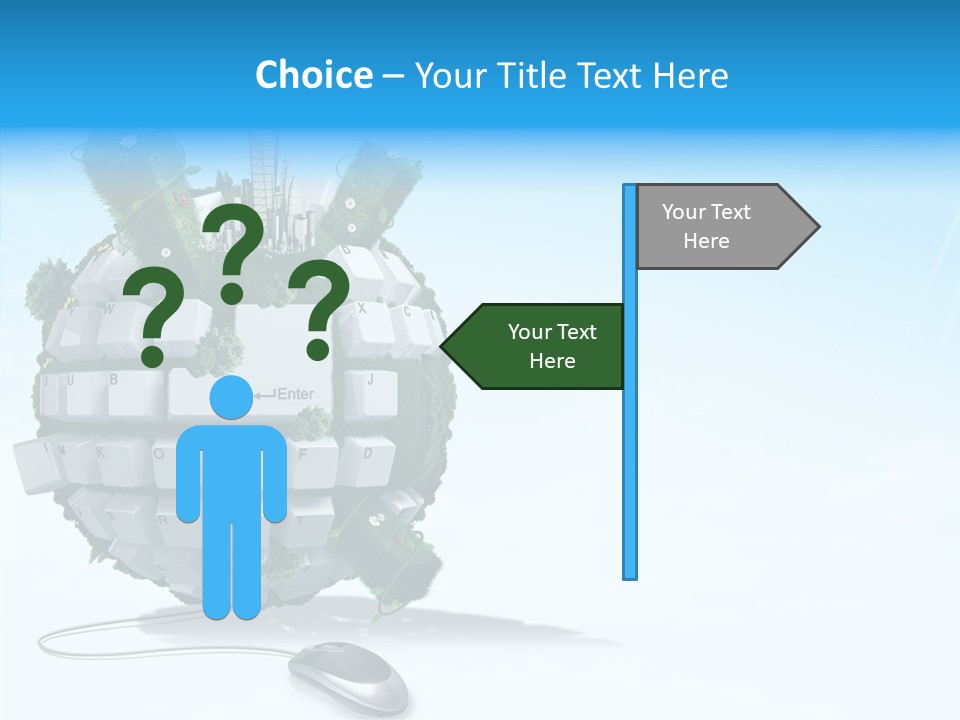 Sky Landscape Letter PowerPoint Template