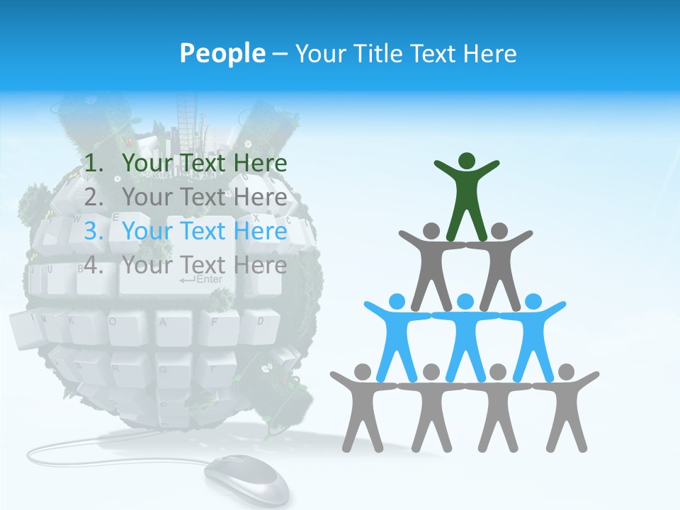 Sky Landscape Letter PowerPoint Template