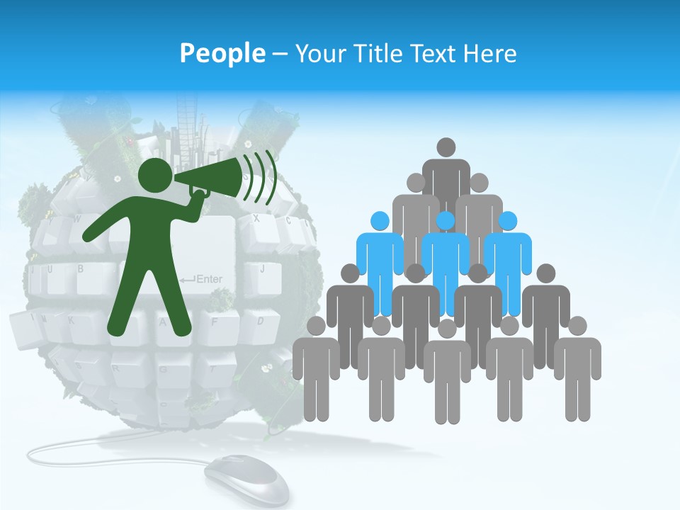 Sky Landscape Letter PowerPoint Template