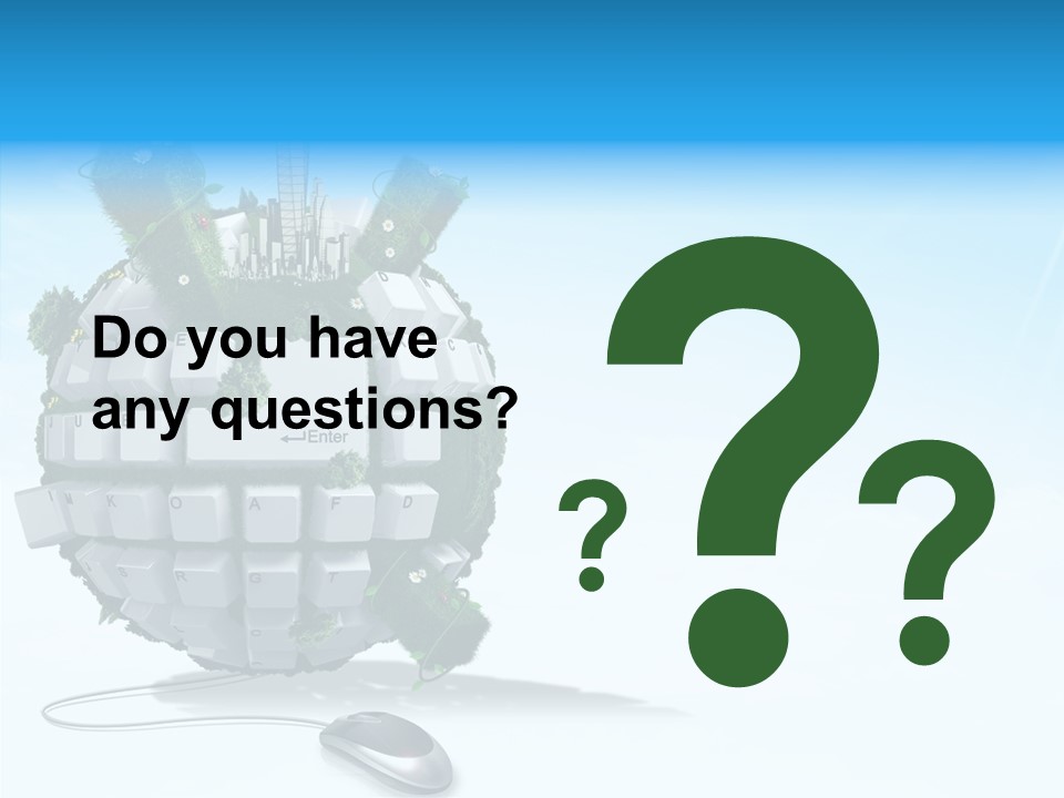 Sky Landscape Letter PowerPoint Template