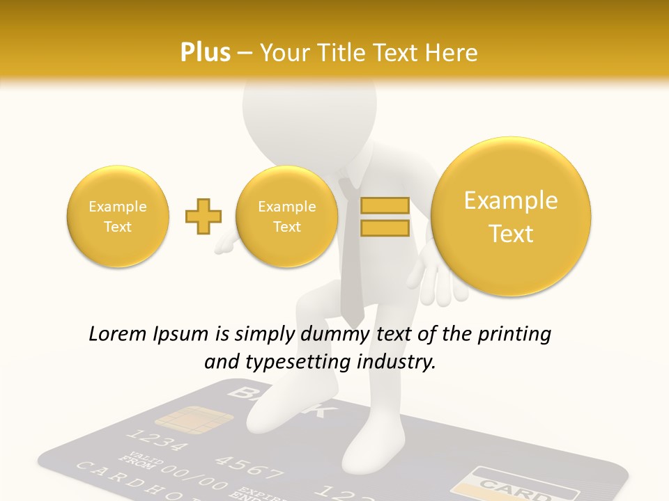Person Plastic Technology PowerPoint Template