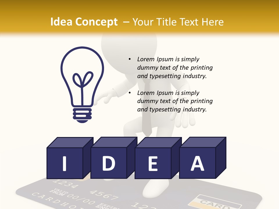 Person Plastic Technology PowerPoint Template