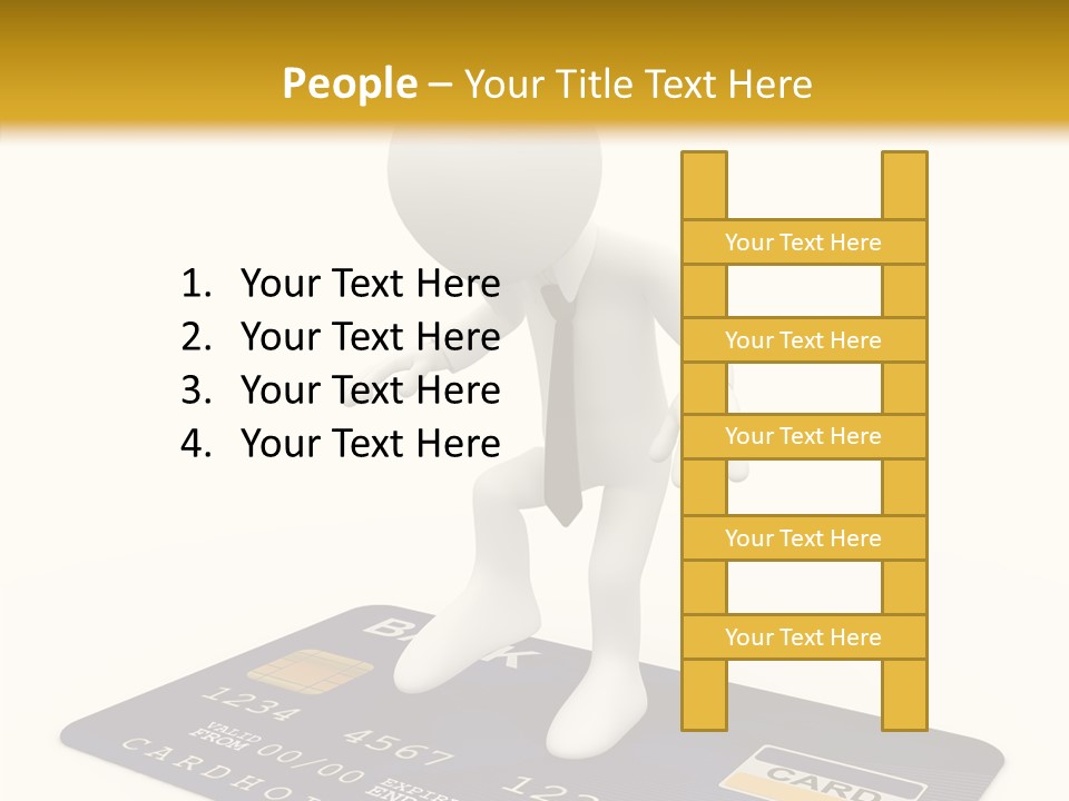 Person Plastic Technology PowerPoint Template