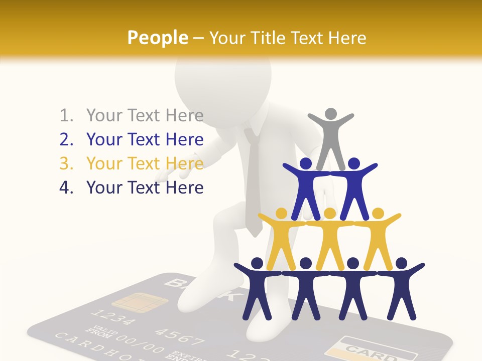 Person Plastic Technology PowerPoint Template