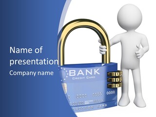 Safety Bank Illustration PowerPoint Template