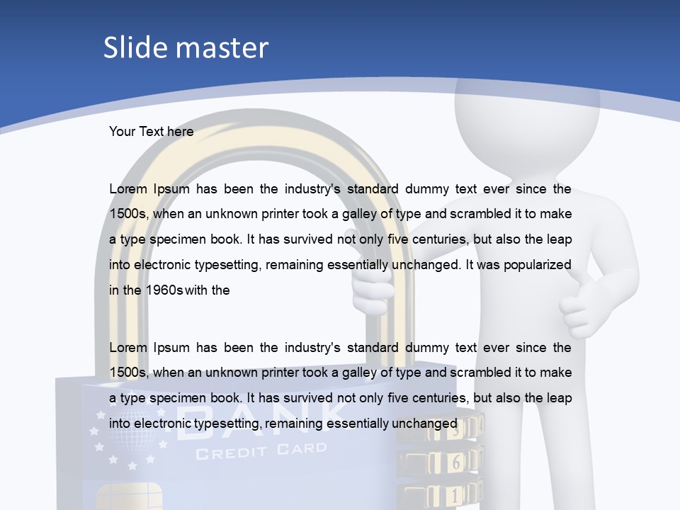 Safety Bank Illustration PowerPoint Template