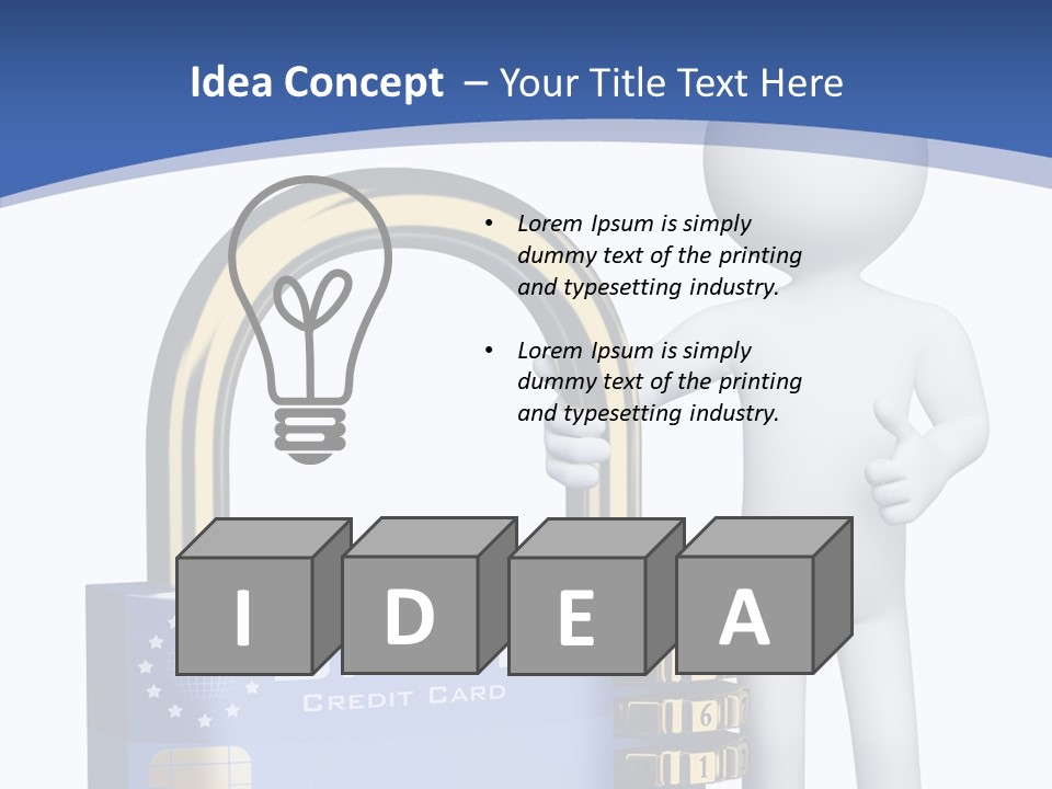 Safety Bank Illustration PowerPoint Template