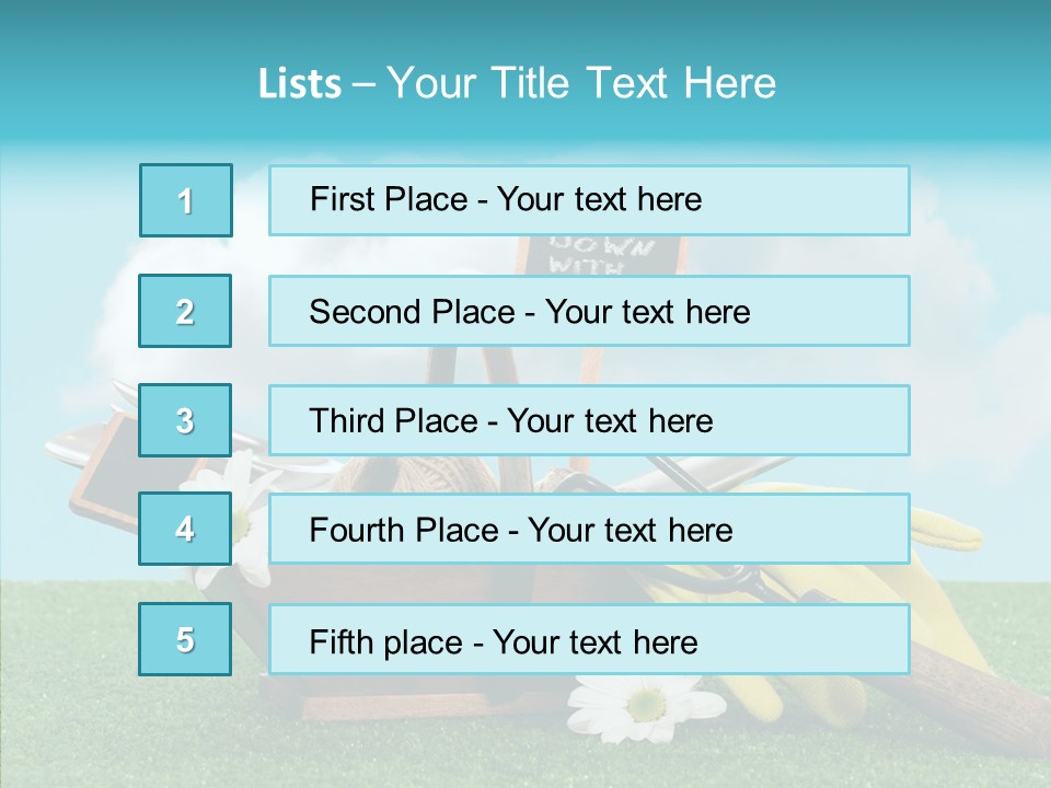 Tools Label Work PowerPoint Template