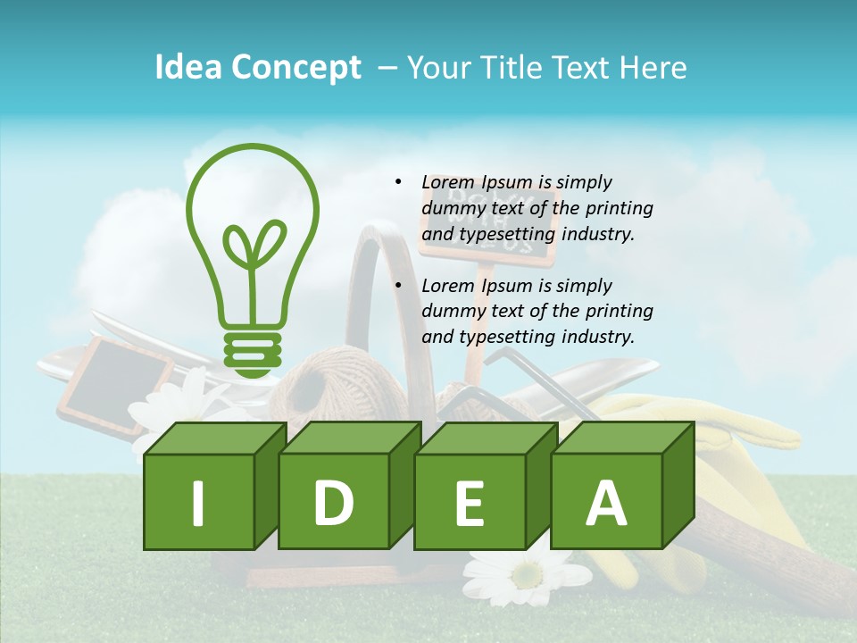 Tools Label Work PowerPoint Template