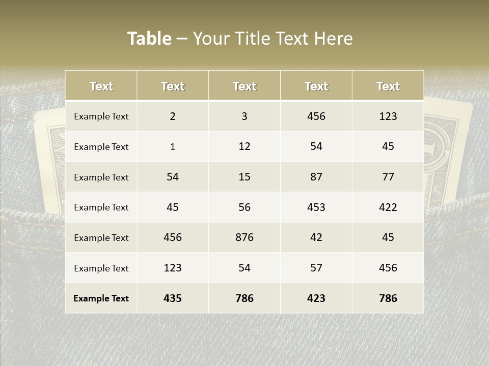 Wealthy Detail Finance PowerPoint Template