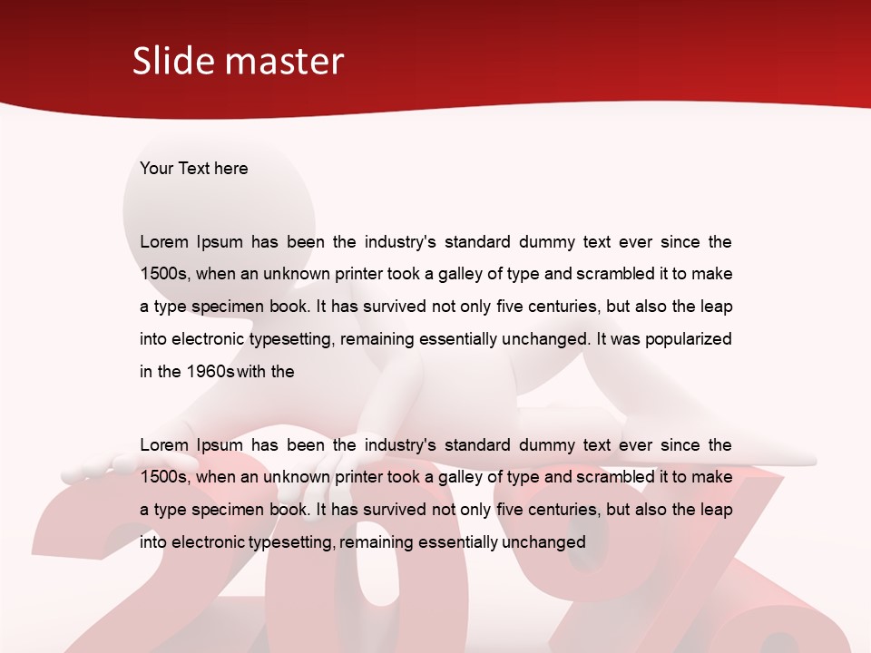 Dibujo Finanzas Por Ciento PowerPoint Template