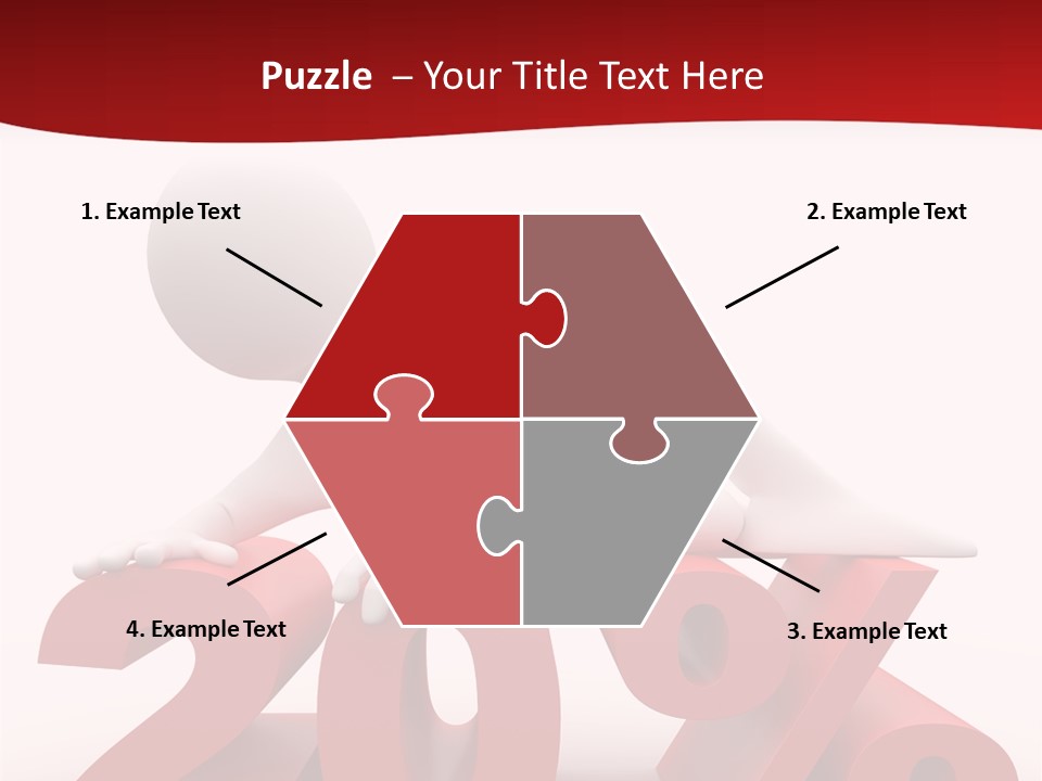 Dibujo Finanzas Por Ciento PowerPoint Template