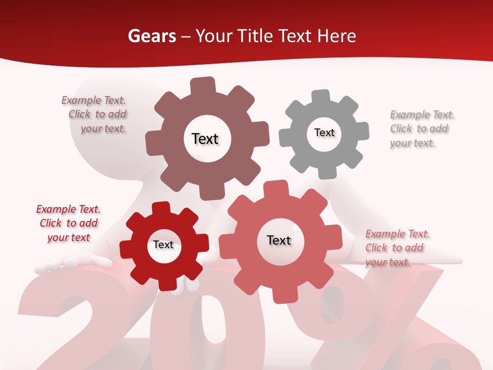 Dibujo Finanzas Por Ciento PowerPoint Template