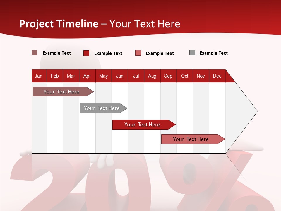 Dibujo Finanzas Por Ciento PowerPoint Template