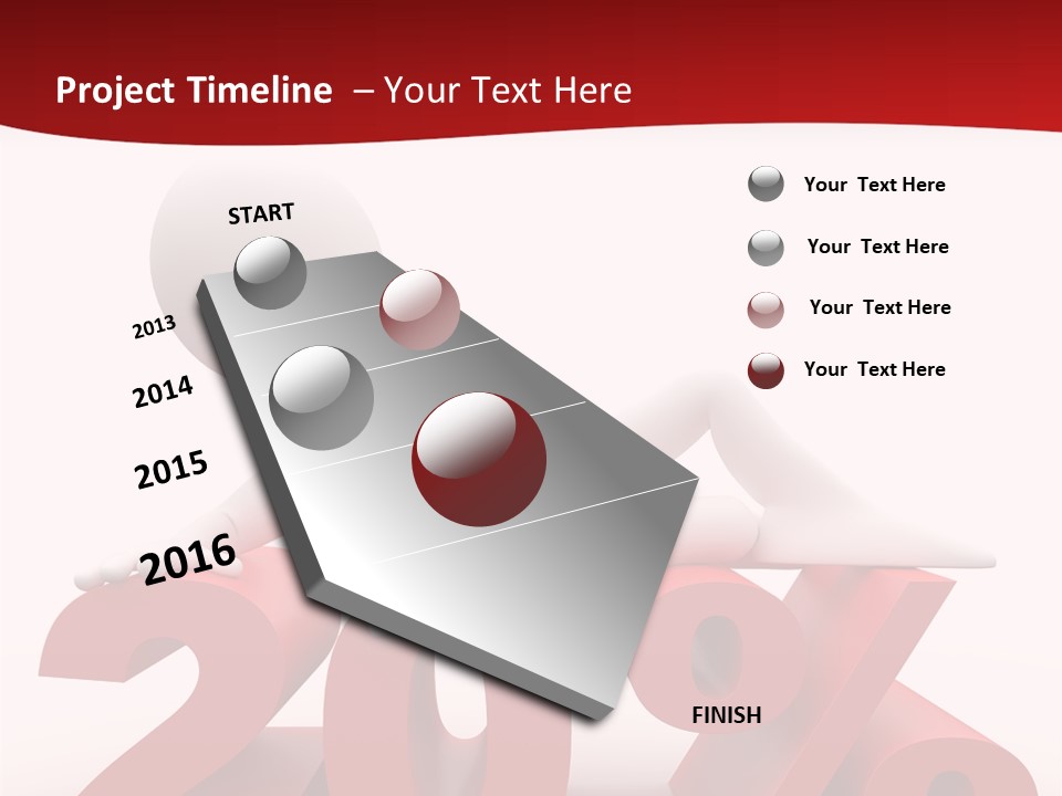 Dibujo Finanzas Por Ciento PowerPoint Template