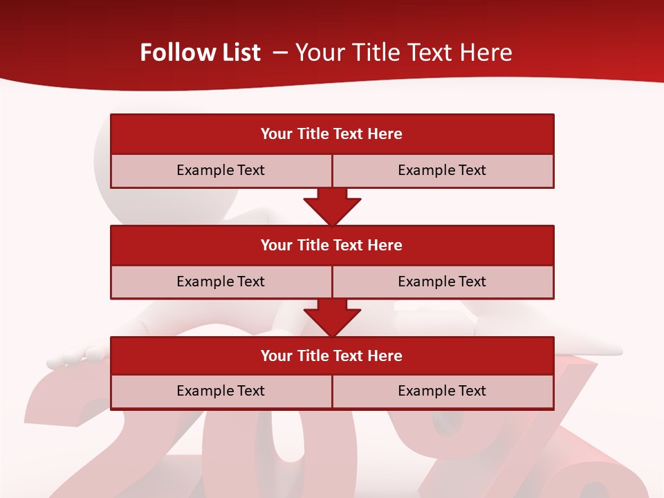 Dibujo Finanzas Por Ciento PowerPoint Template